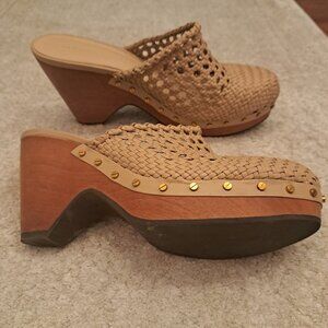 Veronica Beard Mules - Leather Size 8